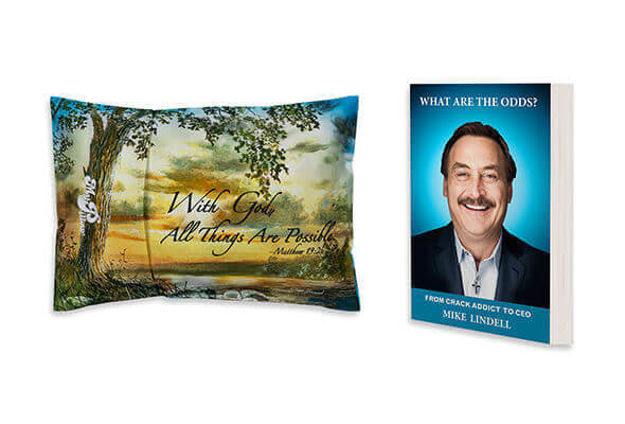 What Are The Odds?  From Crack Addict To CEO - Soft Cover Book + Roll & GoAnywhere Pillow + Jim Hansel With God All Things Are Possible Pillowcase